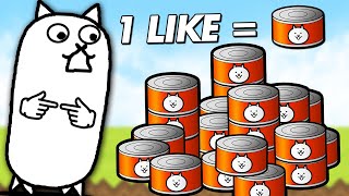 1 Like = 1 CAT FOOD SPENT! (Battle Cats Uberfest)