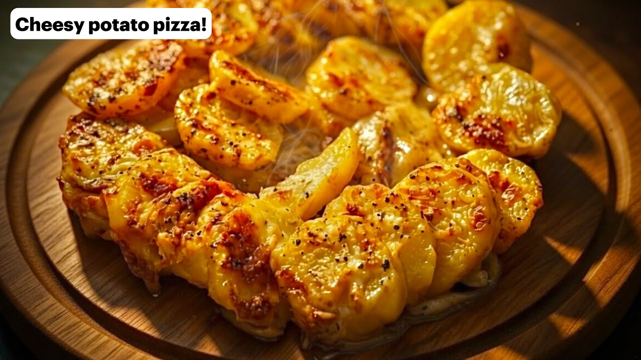 Crispy & flavorful potato pizza | quick snack