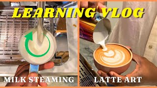 Cafe Vlog Edition: Watch How to Steam Milk and Make Latte Art like Barista