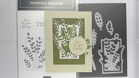 Stampin’ Up! Friendly Foliage Here For You Card Tutorial #diy #papercrafting #patternedpaper