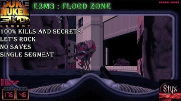 Duke Nukem 3D Legacy E3M3 : Flood Zone ( 100% )