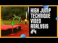 High jump technique analysis 4  learn proper rotation over the bar