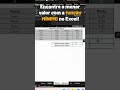 Encontre o menor valor com a função MÍNIMO no Excel!