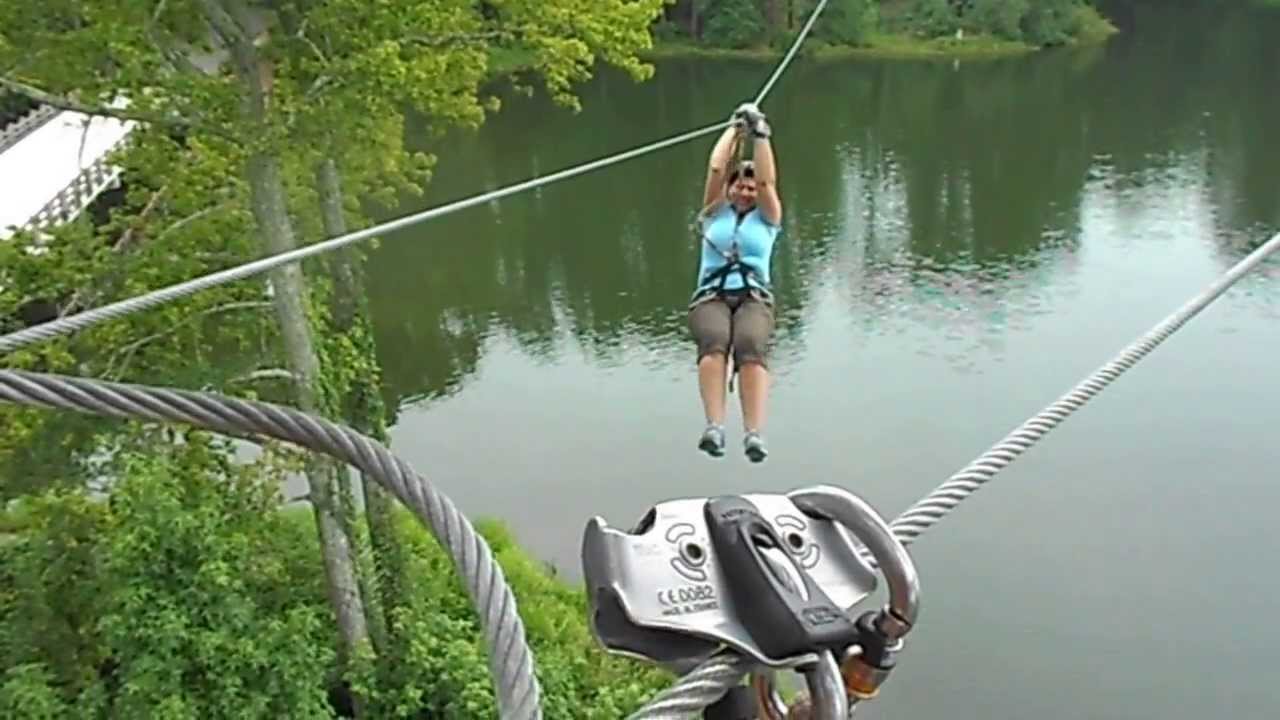 Linda At Callaway Gardens Lake Course Zipline Youtube