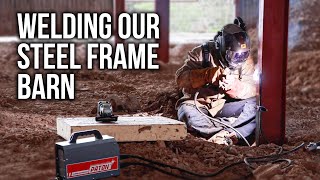 WELDING THE STEEL FRAME & FIRST LOOK AT THE VIEW!