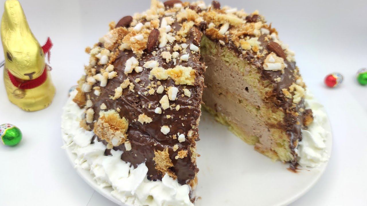 zuccotto di colomba alla nutella 📌velocissimo e senza cottura