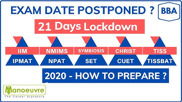IPM | NPAT | SET| DU | CHRIST |TISSBAT 2020 - EXAM DATE POSTPONED ? 21DAYS LOCKDOWN - HOW TO PREPARE