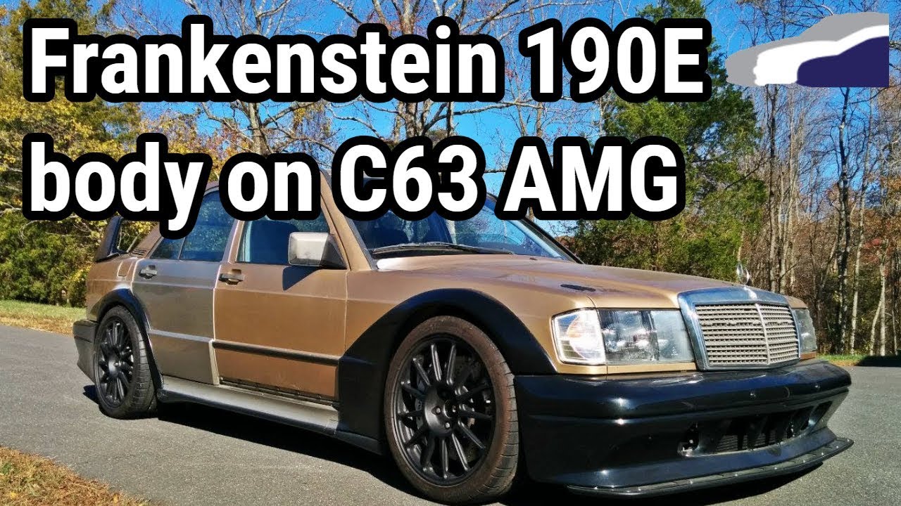 Frankenstein Mercedes Benz 190e Body On C63 Amg Youtube