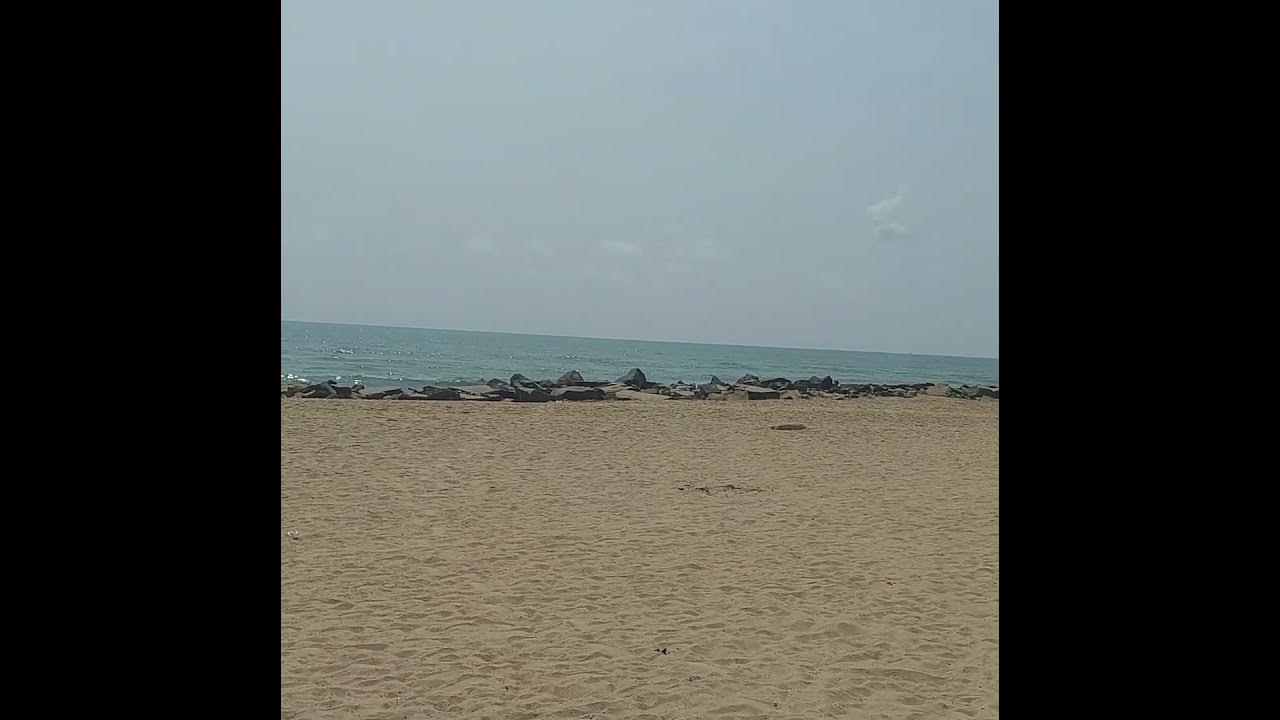 pondy-marina-beach-morning-view-puducherry-youtube