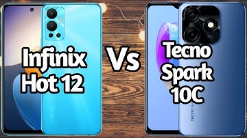 Tecno Spark 10c Vs Infinix Hot 12 full comparison of specifications||at mobiles hut