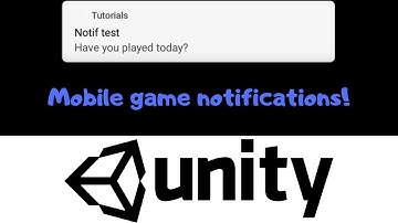 (Deprecated)How to make android mobile notifications with unity notofication system!