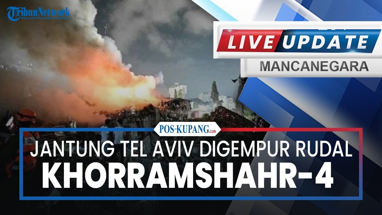 🔴Jantung Tel Aviv Digempur Rudal Khorramshahr-4 Milik Iran, Sistem Pertahanan Udara Israel Ditembus