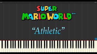 Super Mario World - Athletic (Piano Tutorial Synthesia) Resimi
