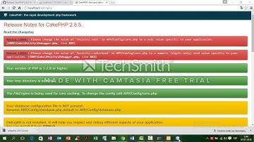 Video Tutorial framework Cakephp