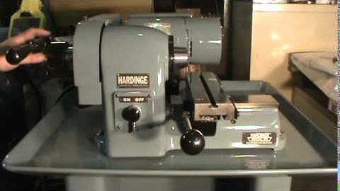 Hardinge HSL speed lathe with Double tool block cross slide. 5C collet system