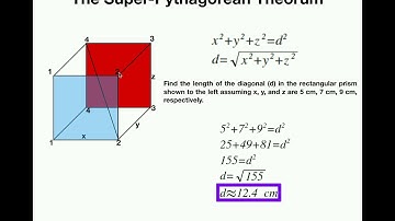 Geometry | The Super-Pythagorean Theorem [Diagonal of a Prism]