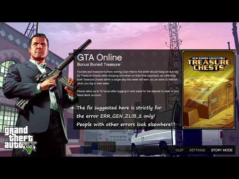 GTA V Error Fixed - Failed zlib call (ERR_GEN_ZLIB_2) Solved! (Windows 10)