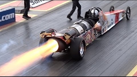 FireForce 5 Jet Car at Santa Pod Raceway - 1/4 Mile 5.07 @ 298mph