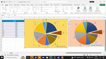 How To Create Exploded Pie Chart In Excel Sheet