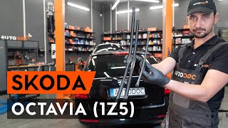 SKODA OCTAVIA első és hátsó Ablaktörlő lapátok beszerelése: videó útmutató