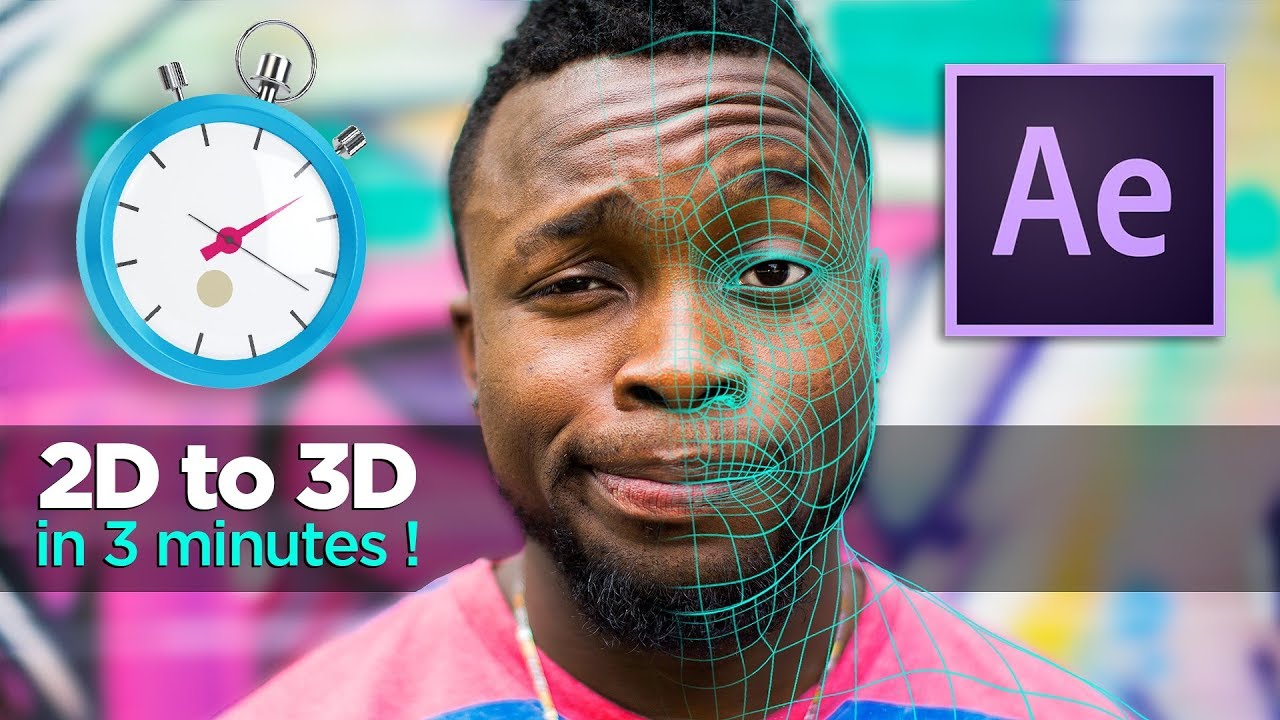 How do you make a 2D picture 3D?