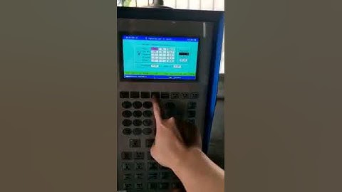 Italian Language in PLC computer of injection molding machine
