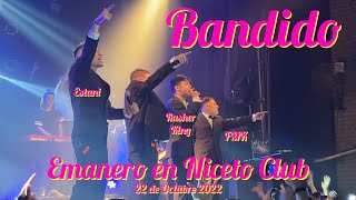 #emanero en Niceto Club 22 de Octubre de 2022 - Bandido COMPLETO cantado por el público y por ellos