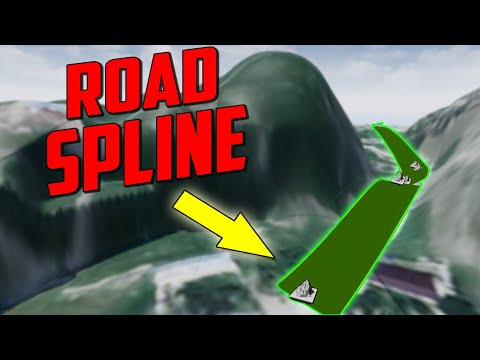 Видео: Unreal Engine 4 Landscape Road Spline Tutorial / создание дороги ue4