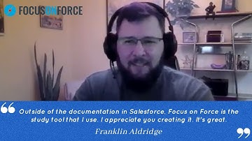 4X Certified Tableau CRM and Einstein Discovery Consultant Franklin Aldridge on Focus on Force