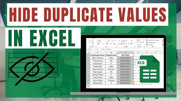 How To Hide Duplicate Values In Excel #excel #exceltips #exceltricks