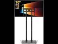 Perlegear Universal Floor TV Stand for 32–70" TVs up to 110 lbs, Height-Adjustable Tall TV
