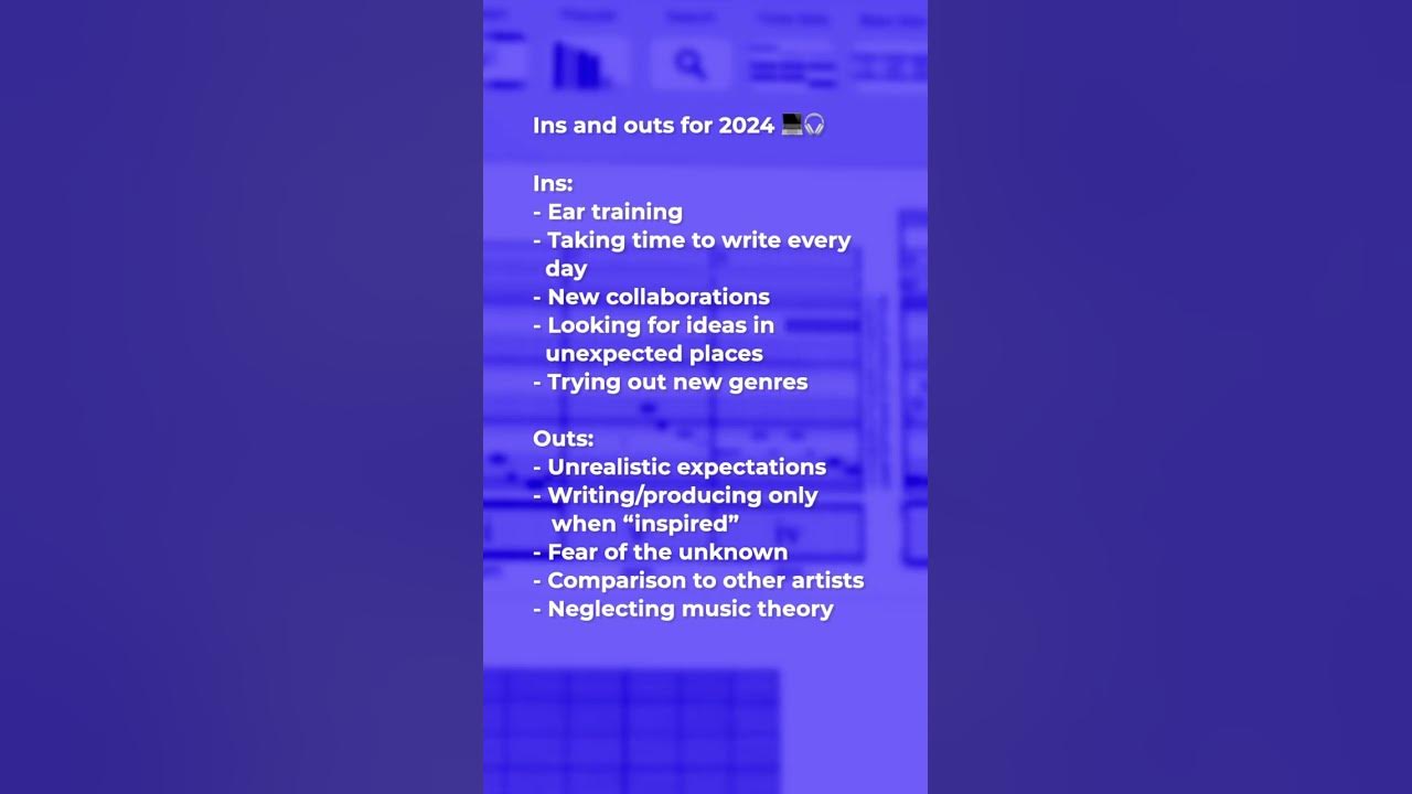 2024 ins and outs 🎧 YouTube