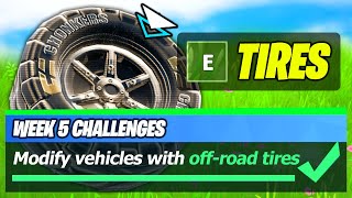 Off-Road Tires LOCATIONS & Modify vehicles with off-road tires - Fortnite
