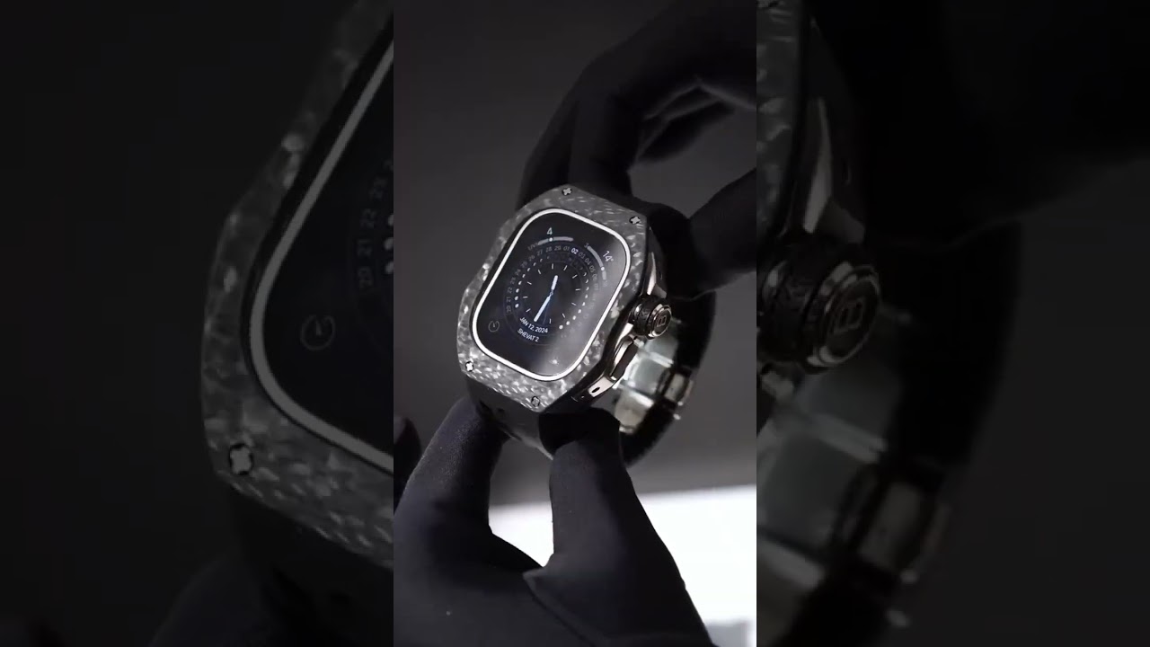 Brilinton - Luxury Apple Watch Case - Titan Carbon