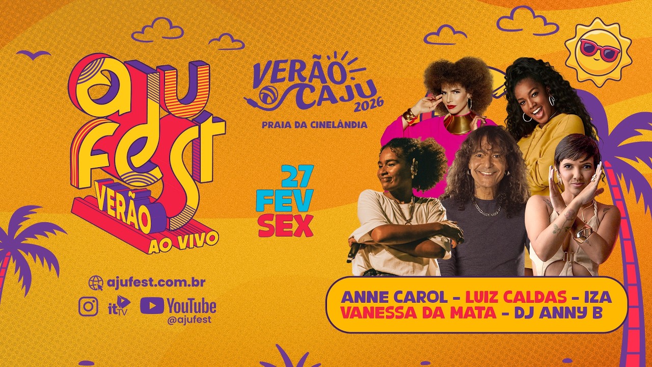 🔴 AO VIVO AGORA | Verão Caju 2026 em Aracaju - Iza, Vanessa da Mata, Luiz Caldas + SHOWS IMPERDÍVEIS