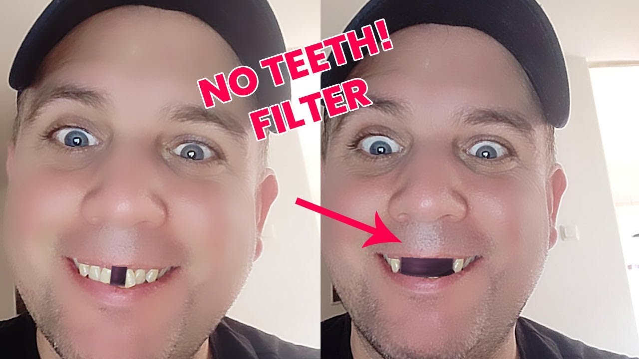 NO TEETH - Funny Instagram/Facebook Face Filter (Spark AR Studio) - YouTube