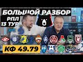 Большой разбор РПЛ 13-тур. ЦСКА КРЫЛЬЯ СОВЕТОВ ПРОГНОЗ АКРОН ЛОКОМОТИВ ОБЗОР ЗЕНИТ ДИНАМО ПРОГНОЗ