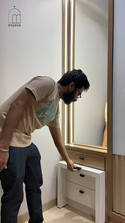 Dressing Table Design. #interiordesign #shorts #dressingunit