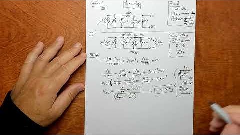 Chapter 4 Problem 10 - Thevenin Equivalent Via Node Voltage Method