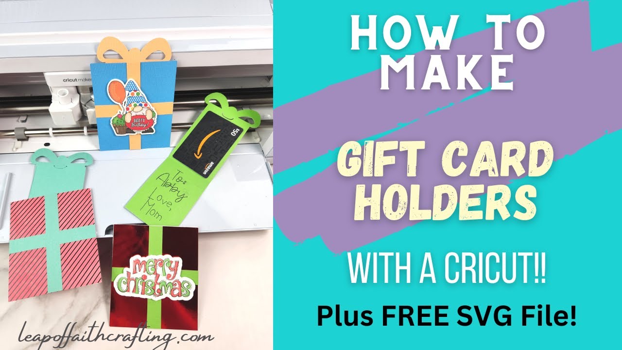 Gift Card Holder SVG - Cricut Gift Card Holder Ideas!