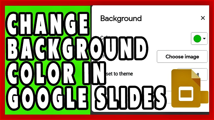 How to change background color in google slides on phone