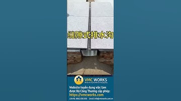 Công Nghệ Thi Công Tạo Rãnh Thoát Nước Khiến Ai Cũng Trầm Trồ!#vmcworks #xaydung #congnghe #haTang