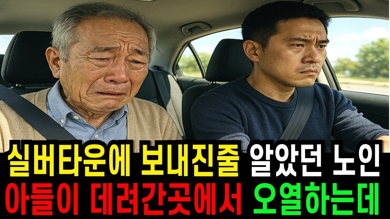 실버타운에 보내진줄 알았던 노인, 아들이 데려간곳에서 오열하는데