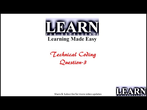 Coding Question 3 || Series problem detailed Explanation || Technical Coding || Learn for Excellence