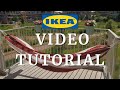 How to set up ikea hammock hamnn  tutorial