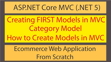 Ecommerce Web Development using ASP.NET Core MVC - Creating Category Model | How to Create Models