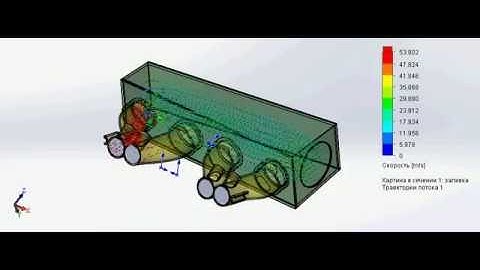 SolidWorks - intake manifold flow simulation