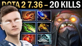 Pudge Gameplay Miracle with 20 Kills and Hammer - Dota 7.36