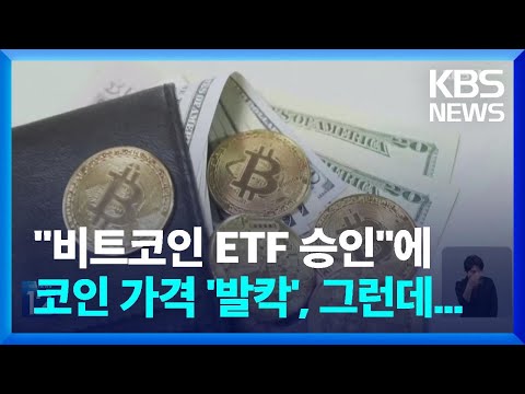 비트코인 ETF 승인 허위정보에 비트코인 가격 급등락 KBS 2024 01 10 