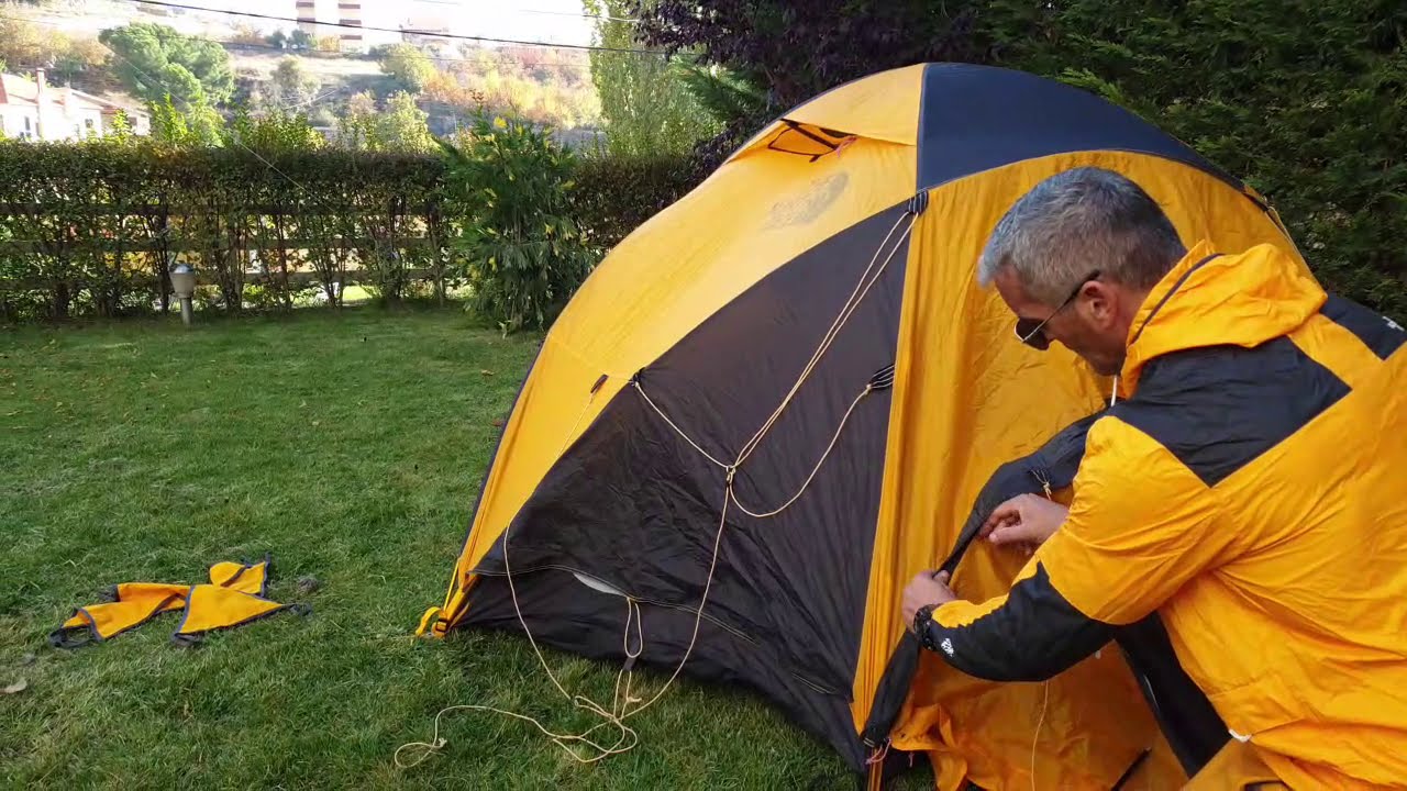 VE25 The North Face Tent (Step by step) Part1 - YouTube